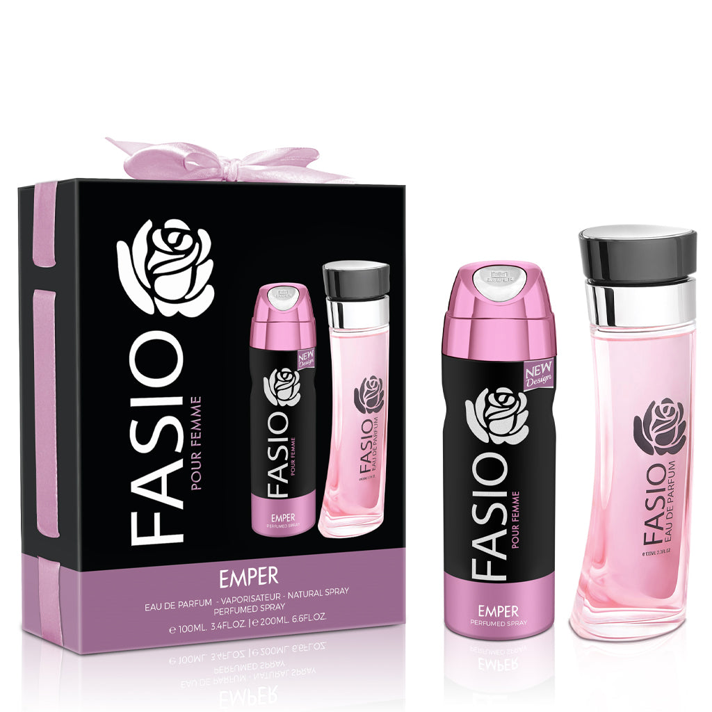 Fasio Pour Femme Gift Set 100ml Free Deo