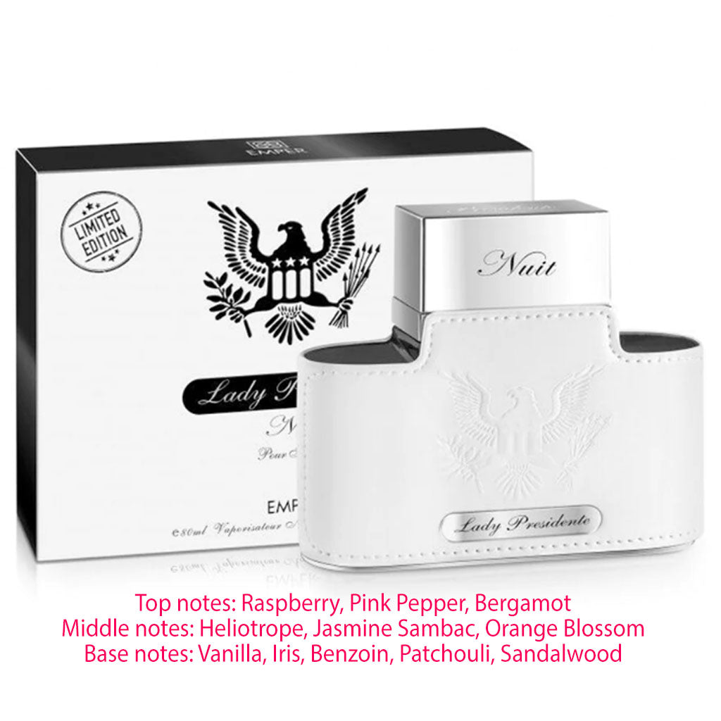 LADY PRESIDENTE Nuit Pour Femme Eau De Parfum 80ml