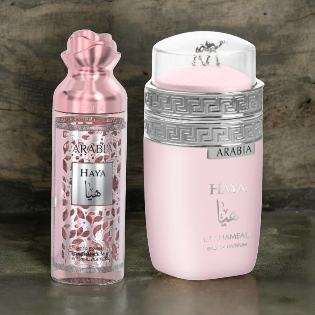 2in1 Gift Set Arabia Haya Hard Box Eau De Parfum Gift Set