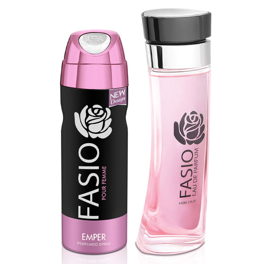 Fasio Pour Femme Gift Set 100ml Free Deo