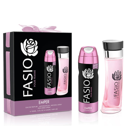 Fasio Pour Femme Gift Set 100ml Free Deo
