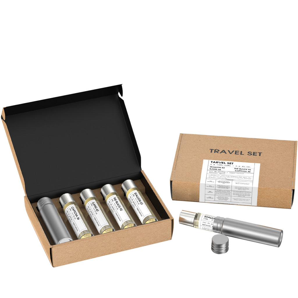 TRAVEL SET  for Men  Luxury Handcrafted Fragrance Kit (4 x 15ml EDP)